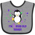 thumbnail image 3 of Inktastic I'm 1 Year Old Today-first Birthday Baby Penguin Boys or Girls Baby Bib, 3 of 4