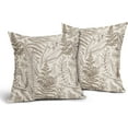 thumbnail image 2 of Brown Leaf Plant Pillow Covers 20X20 Inch Herbs Botanical Fern Vintage Leaves Floral Decorative Pillow Cases Set of 2 Cotton Linen Throw Pillows Farmhouse Home Decor For Sofa Couch Cushion Outdoor, 2 of 6