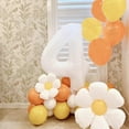 thumbnail image 4 of 30inch Daisy Number Balloon Set，White Daisy Flower Balloon Daisy Party Decorations，Birthday Party Decorations, 4 of 8