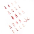 thumbnail image 2 of YoYoee - Pegatinas largas para uñas postizas - Uñas prensadas de ataúd, uñas acrílicas postizas, palos de uñas diarios para mujeres y niñas, 24 unidades Ormromra HMYH768, 2 of 5