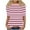 A-Pink, variant on Half Sleeve Tops for Women Striped Color Block Printed Dressy Casual Crew Neck Basic Tees Shirt Loose Oversized Soft Cotton Tunic Blouse