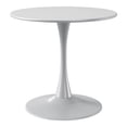thumbnail image 3 of WestinTrends Playa 31.5" Round Outdoor Indoor Metal Cocktail Dining Table, Gray, 3 of 11