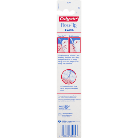 Colgate Total Advanced Floss-Tip Black Toothbrush