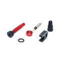 thumbnail image 2 of 2 pcs/set Pneu Vélo Valve à Air Tubeless Roue Valve Kit avec Base en Caoutchouc de Tige en Alliage de Cuivre, Rouge, 48mm, 2 of 9