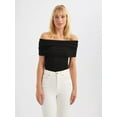 thumbnail image 2 of Solid Off Shoulder Top, 2 of 5