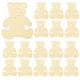 thumbnail image 1 of EeaseMX 40 piezas de rodajas de madera para manualidades, sin terminar, con forma de oso, adorno decorativo., 1 of 7