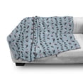 thumbnail image 2 of Animal Soft Flannel Fleece Throw Blanket, Tropical Toucan Birds Repetitive Pattern Simplistic Birds, Cozy Plush for Indoor and Outdoor Use, 50" x 70", Pale Blue Rose, by Ambesonne, 2 of 5