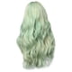 thumbnail image 1 of Pelucas largas y rizadas de pelo natural Pelucas verdes Pelucas sintéticas de moda Pelucas onduladas, 1 of 8