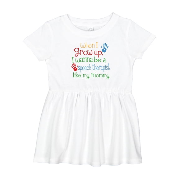 Inktastic Speech Therapist Like Mommy Girls Baby Dress