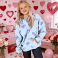 thumbnail image 3 of Sudadera con capucha para niñas y niños, sudadera de manga larga con cuello redondo y estampado de moda, jersey con bolsillo, 3 of 8
