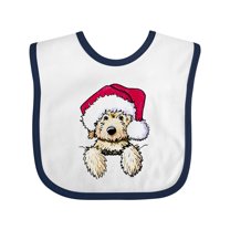 Inktastic Kiniart Christmas Goldendoodle Boys or Girls Baby Bib