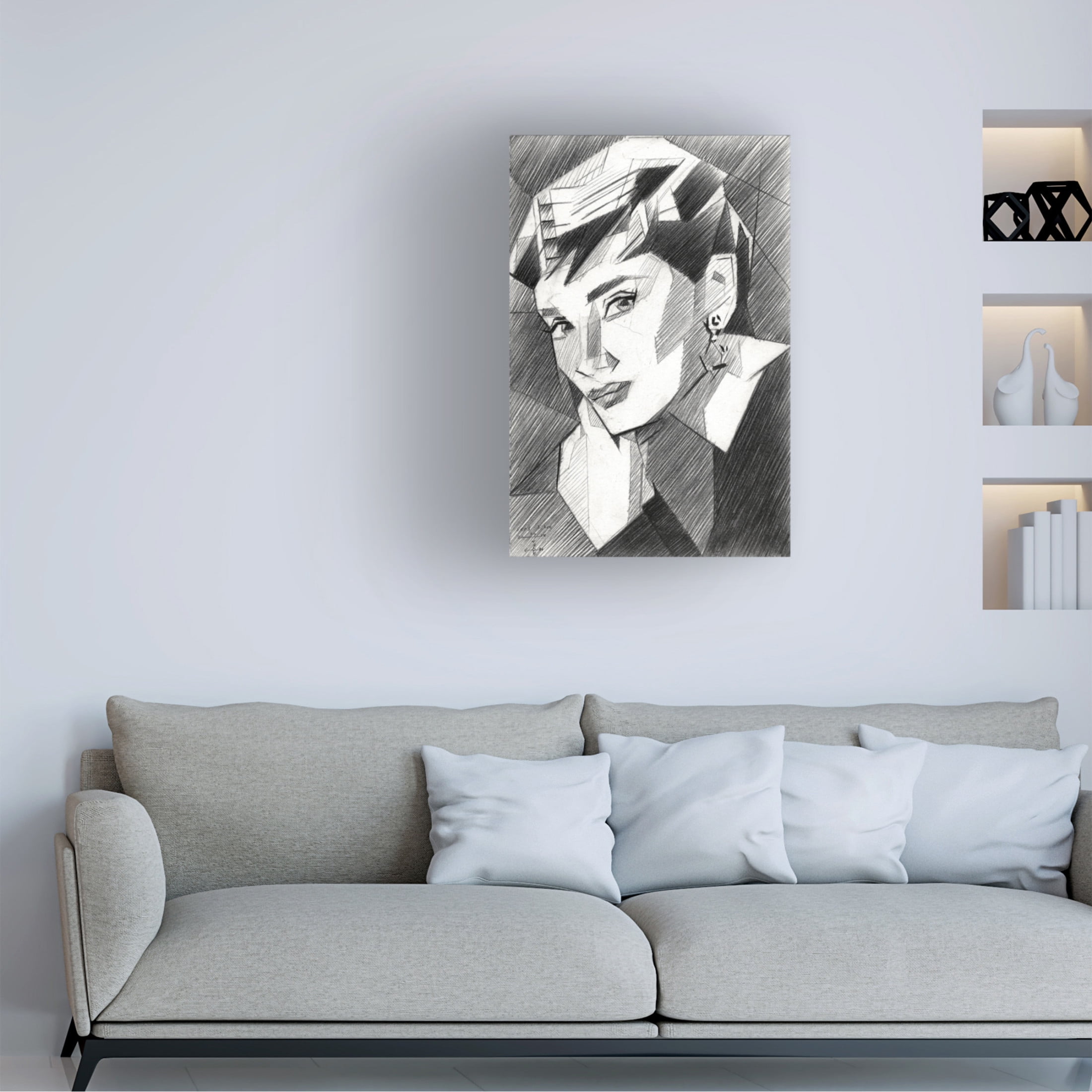 Trademark Fine Art Corne Akkers Audrey Hepburn Canvas Wall Art