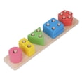 thumbnail image 2 of Juguete De Clasificación De Madera, Forma De Pintura Segura Libre De Tóxicos, Reconocimiento De Color, Formas Geométricas, Juguete De Apilamiento De Madera Para Niños Pequeños ANGGREK Educational Kids Toy, 2 of 8