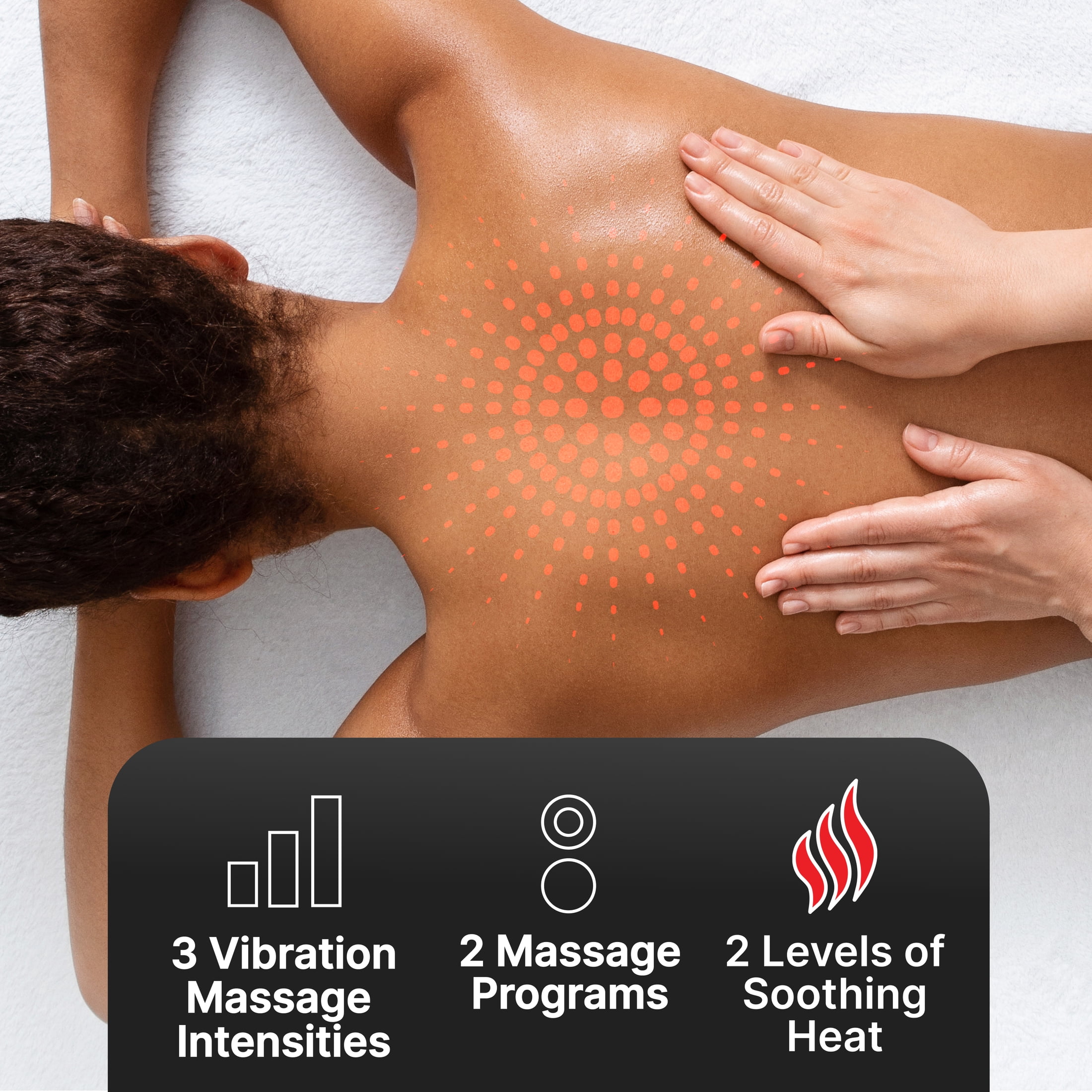 (4 pack) Homedics Weighted Massage Wrap for Neck, Shoulders, and Back Muscles with Soothing Heat