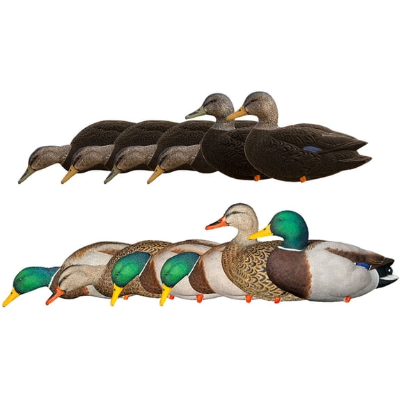 Avian X AXF Black Ducks Decoys Bundled with AXP Mallards Decoys