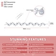 thumbnail image 6 of MIALLO Glamorous Silver Floral Zircon Hair Band, Elegant Wedding Hairband with Fixed Loops, for Wedding and Photo Shoot, 6 of 8