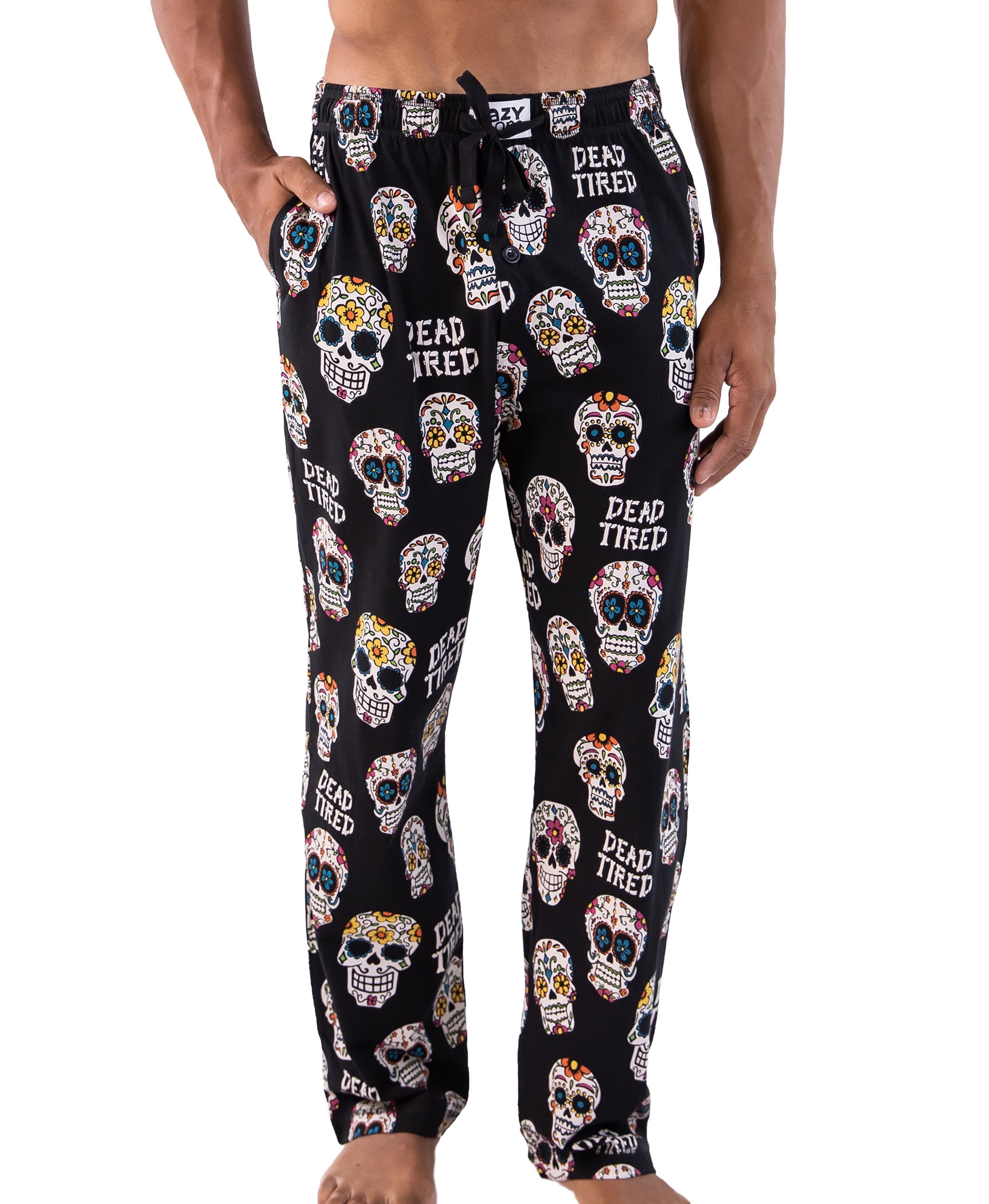 LazyOne Animal Pajama Pants for Men, Male Pajamas, Dead Tired