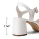 thumbnail image 5 of Sandalia DREAM PAIRS DWUMHS2507 Blanca con Plataforma y Tacón Cuadrado, 5 of 7