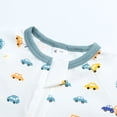 thumbnail image 5 of WIBACKER 3M-3T Newborn Baby Boy 2 Way Zipper Romper Summer Short Sleeve Jumpsuit for Infant Toddler - 1PCS Car, 5 of 13