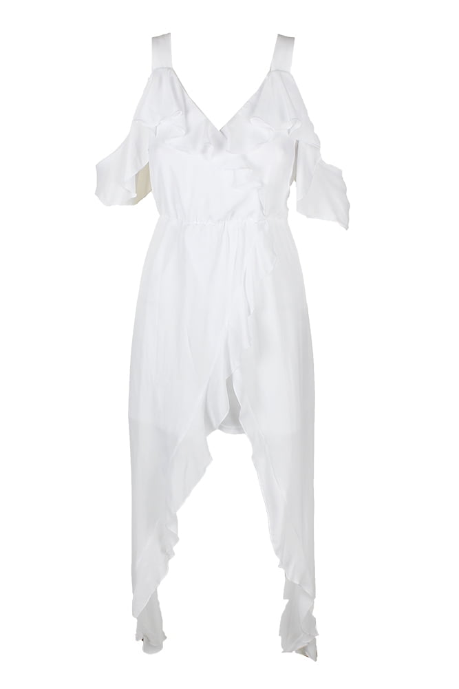juniors white maxi dress
