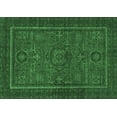 thumbnail image 1 of Ahgly Company Indoor Rectangle Abstract Emerald Green Modern Area Rugs, 7' x 10', 1 of 4