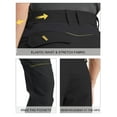 thumbnail image 6 of Men's Work Pants 12 Pockets Elastic Waist Water-Resistant Tactical Pants with Knee Pad Pockets, 6 of 6