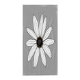 thumbnail image 2 of Elegant Beach Towel with Symmetrical Flower Design - White Petals on Dark Center Perfect for Pool Travel and Bath for Women, 2 of 6