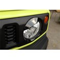thumbnail image 3 of Negro ABS Frente Del Auto Enojado Cubierta de la Lámpara Del Faro Borde para Suzuki Jimny 2 Puertas 4 Puertas 2019-2025 Luz de Cabeza Lámpara Faro Decoración Cubierta Borde 2 Pzas, 3 of 9
