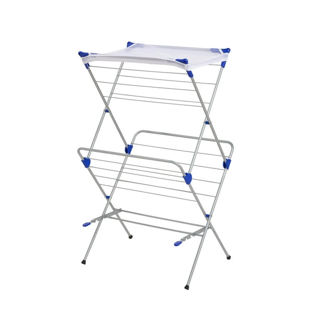 Honey Can Do 2Tier Mesh Top Drying Rack, Silver