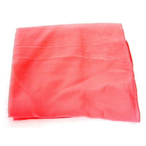 Women's Pink Colored Plain Polyester Scarf Orange Scarf Wrap 60 x 27 inches