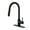 Matte Black, variant on Single Handle Smart Touchless Pull-Down Sprayer Kitchen Faucet with Deck Plate in Matte Black