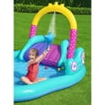 thumbnail image 4 of Bestway: H2OGO! Magical Unicorn Carriage Play Center - 9' Multicolor Inflatable, Kiddie Wade Splash Pool, Water Slide, Arch Sprayer, Toddler & Kids 2+, 4 of 7