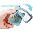 thumbnail image 3 of 4 Pcs Suitcase Tag, Writable Pu Leather Luggage Tag Travel Suitcase Tag with Adjustable Buckle for Pet Handbag, Suitcase Tag, 3 of 5