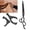 Black, variant on Yajisi Black 6 Inch Stainless Steel Professional Hair Cutting Scissors, Sharp Grooming Shears for Beard and Mustache, Salon Barber Hairdressing Tool (6" / 15.2 cm)