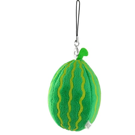 Unique Bargains Green Watermelon Pendant Handbag Purse Phone Strap String Hanger Ornament