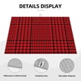 thumbnail image 3 of Fotbe Red Black Houndstooth Alfombrilla de Secado para Cocina con Estampado, 18x24 Pulgadas, 3 of 7