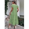 thumbnail image 7 of Fantaslook Dresses for Women Summer Casual Boho Dress Floral Print Ruffle Sleeve Midi Beach Dresses, 7 of 7