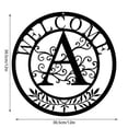 thumbnail image 3 of fsxdhpcsgfc Metal Wrought Lettering Patio Front Door Wall Decoration Crafts Window Decoration Home Letters for Wall with Wreath Front Door Wreath Door Hanging Decorations Winter, 3 of 5