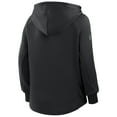 thumbnail image 6 of Women's Fanatics Black Dallas Stars Authentic Pro Rink Raglan Full-Zip Hoodie, 6 of 7