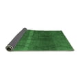 thumbnail image 2 of Ahgly Company Indoor Round Oriental Emerald Green Modern Area Rugs, 3' Round, 2 of 4