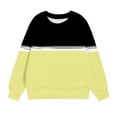 thumbnail image 5 of Girls Cotton Hoodies Toddler Fall Pullover Hooded Medium Weight Sweatshirts with Pocket,6-12 Months 12-24 Months 2t 3t 4t 5t 6t 7t 8t 9t Children Yellow 9-10 Years, 5 of 5