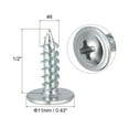 thumbnail image 2 of Uxcell Tornillos Autoperforantes de Cabeza Phillips, #8 x 1/2" Tornillo de Acero al Carbono para Madera y Metal de 100 Paquetes, 2 of 5