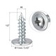 thumbnail image 2 of Uxcell Tornillos Autoperforantes de Cabeza Phillips, #8 x 1/2" Tornillo de Acero al Carbono para Madera y Metal de 100 Paquetes, 2 of 5