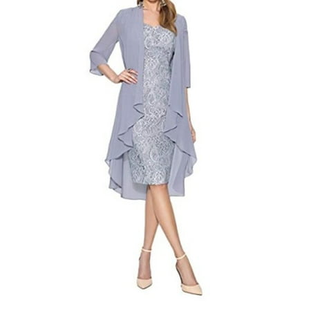 Knee Deep Black Lace - Two Pieces Charming Lace Knee Length Dresses