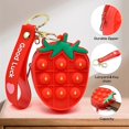 thumbnail image 4 of Monedero Pop, Bolsa, Juguete Antiestrés, Arcoíris, Fresas y Piñas, Bolsa Pop, Silicona, Antiestrés, Burbuja Pop, Juguete Sensorial, Útiles Escolares, Fiesta, 4 of 5