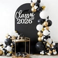 thumbnail image 5 of Class Of 2026 Graduation Decal Banner Vinyl Wall Sticker Black Gold Party Backdrop Balloon Arch Decor 1Pc, 5 of 5