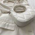 thumbnail image 4 of Bolso de hombro de cuero de moda Diseño de nicho de mano de PU redondo sólido para mujer, 4 of 9