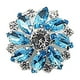 thumbnail image 4 of Floral Rhinestone Glass Button DIY Hand Decorated Button Shirt With, 4 of 5