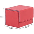 thumbnail image 2 of Card Deck Case Organizer Storage Box for MTG Cards card storage box pu Poker Cards Sport Card Red, 2 of 7
