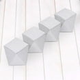 thumbnail image 2 of Efavormart 25 Pcs | Silver Glitter Wedding Favor Gift Boxes - 3"x4" Geometric Shape, 2 of 5